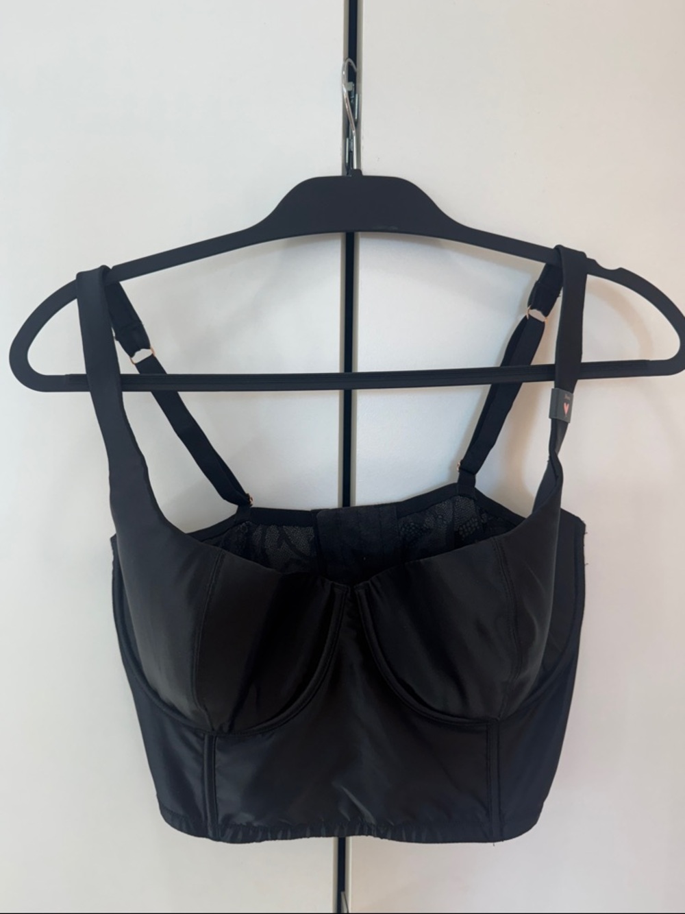 Victoria’s Secret Black Longline Bustier Bra Size 36DD new